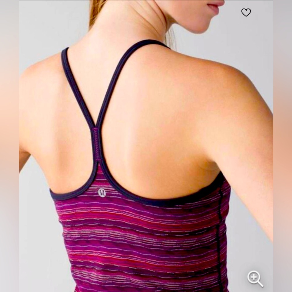 Lululemon Power Y Tank Top Space Dye Twist Size 4